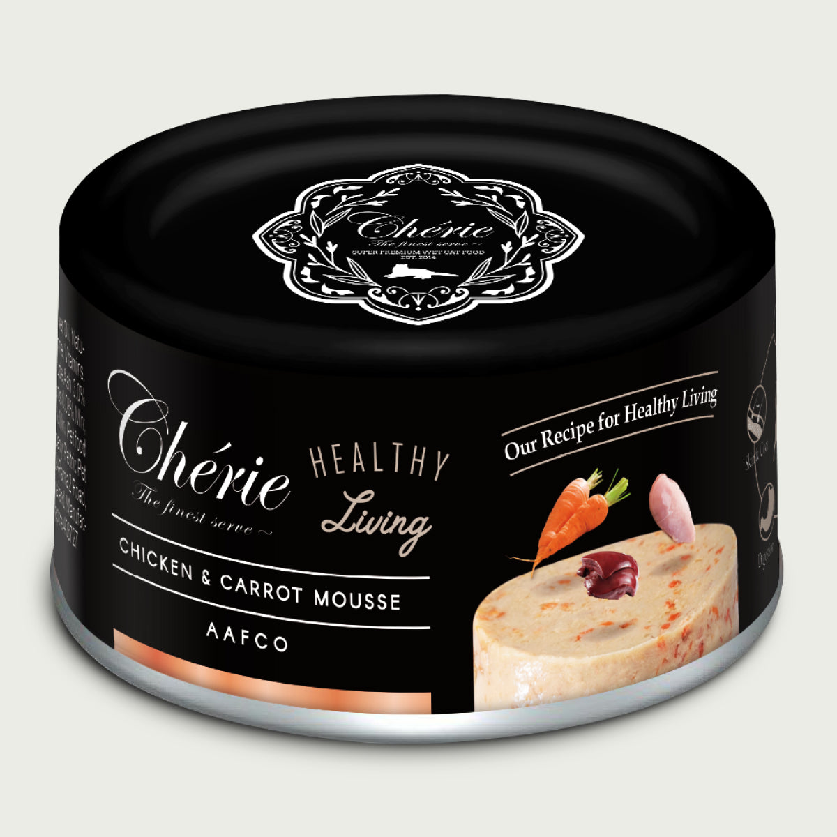 Set | Chérie Healthy Living Chicken and Carrot Mousse 80 g + 1 Free Fillet