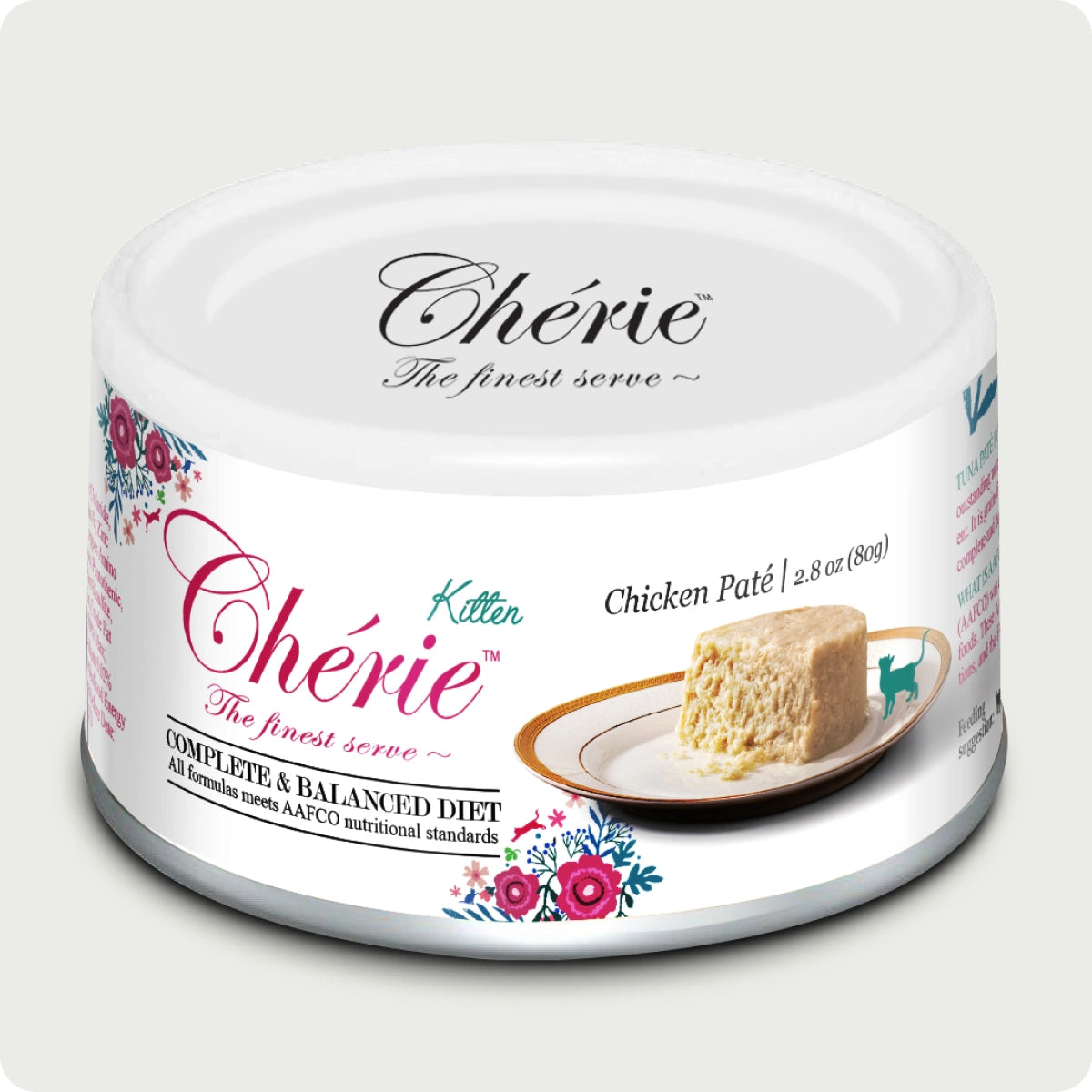 Chérie Complete & Balanced diet Chicken Mousse for Kitten 80g.